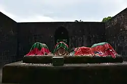 Eastern chamber containing four graves