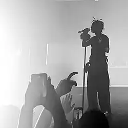 Ecco2K performing with Drain Gang in 2022