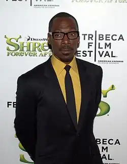 A smiling Eddie Murphy