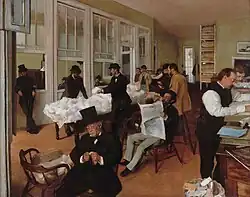 Edgar Degas, A Cotton Office in New Orleans, 1877, "the flower of the Musée des Beaux-Arts de Pau".[16]