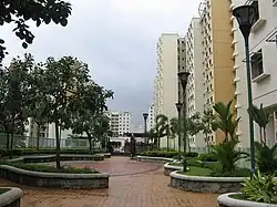 Image 46Roof garden on the top deck of a multi-storey car park, Edgedale Neighbourhood, Punggol, Singapore (from List of garden types)