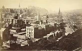 Edinburgh Bridewell in foreground, demolished