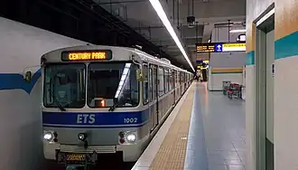 Siemens-Duewag U2 car at University Station