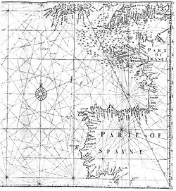 Wright Azores sailing map 1599
