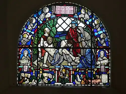 Stott Memorial window in Amberley church, by Anning Bell (1919)