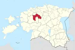 Rapla Parish within Rapla County