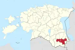 Võru Parish within Võru County