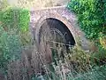 The 19th-century tunnel entrance on the standard gauge branchline to Ladyha colliery.