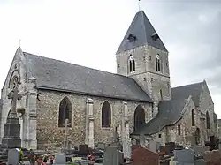 The church in Pîtres