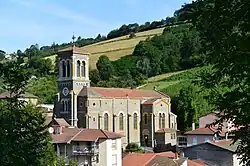 The church in Saint-Clement-sur-Valsonne