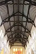 The ceiling of the nave.