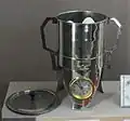 Egg cooking pot from 1932 with built-in timer