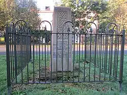 Eisteddfod stone in Birkenhead Park