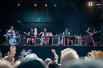 Eläkeläiset at the Ilosaarirock festival in 2013.