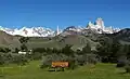 Cerro Adela (left) and Fitz Roy (right)