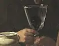 Subtle white highlights to show glass is full of water.