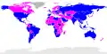 Candidates who came out on top in each country in the first round of 2012 French presidential election. &nbsp;&nbsp;François Hollande &nbsp;&nbsp;Marine Le Pen &nbsp;&nbsp;Nicolas Sarkozy