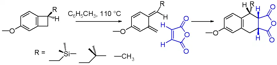 Scheme 2. benzocyclobutane ring opening