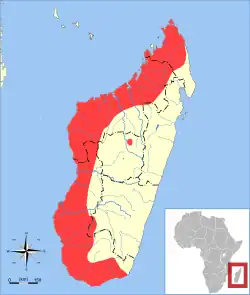 Map of range