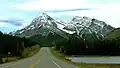 Elliott Peak (left) with Sentinel Mountain