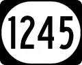 Kentucky Route 1245 marker