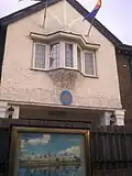 The front of the embassy