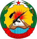 Emblem Top (1975–1982) Bottom (1982–1990) of Mozambique