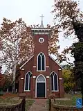 Emmanuel Episcopal Church Front Shot, Port Conway, Virginia, October 2012