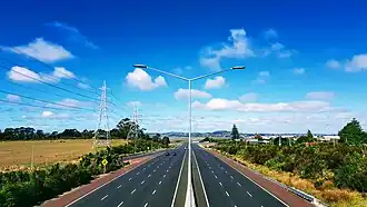 Empty northwestern motorway during coronavirus lockdown.jpg