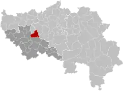 Location of Engis in the province of Liège
