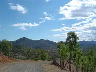 View north east from England Creek Road, 2014