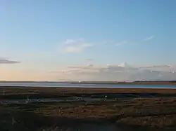 Looking northeast to the mouth of the River Wyre at Fleetwood