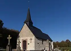 The church in Englesqueville-en-Auge