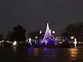 Courthouse at night during Enid Lights Up the Plains