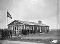Temporary church. Moved to Rutten in 1953