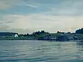 Entering Little Lorraine harbour
