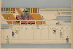 Enthronement ceremony of Emperor Kōmei, kon'e () was used as ceremonial clothes.