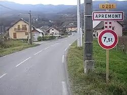 The road into Apremont