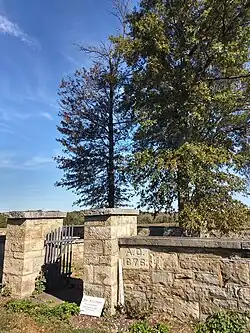 Entrance to Penns Neck Cemetery, 2019.