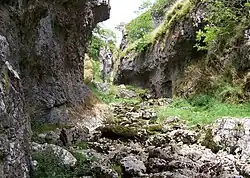 Entrance to Trollers Gill dry