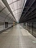Sydney Metro Northwest platform in August 2021