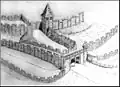 Reconstruction of fortifications at Erdenburg, Germany