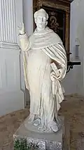 Statue back in the Church of Sant'Alberto (2017), after restoration