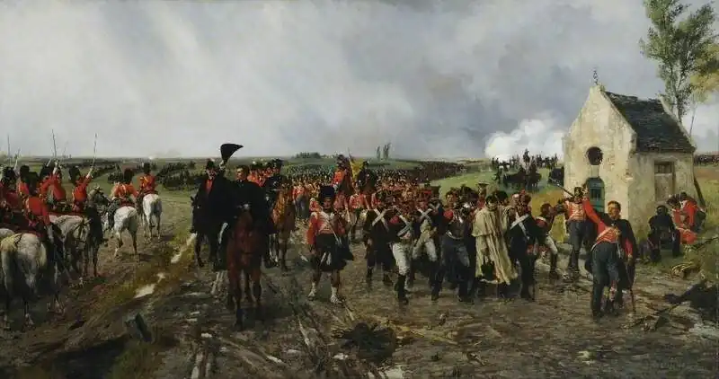 Wellington's March from Quatre Bras to Waterloo by Ernest Crofts