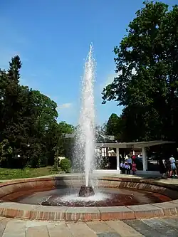 Eruption of the Herľany Geyser in 2018