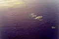 Rafts of volcanic rocks rising to the surface above the Minami-Hiyoshi volcano on 12 January 1977