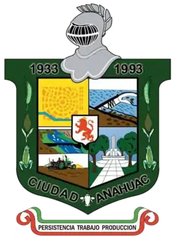 Coat of arms of Anáhuac Municipality