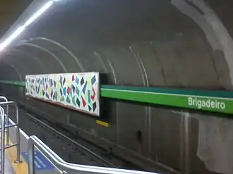 Brigadeiro Station platform