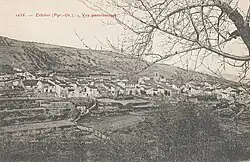 A postcard view of Estoher, in the early 20th century