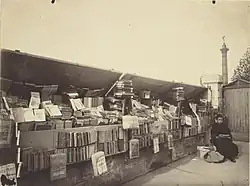 Bookseller, Place de la Bastille, Paris, c. 1910